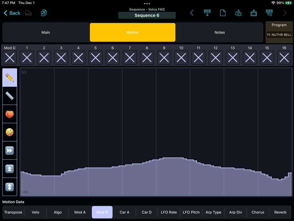 Korg Volca FM2 Editor Screenshot