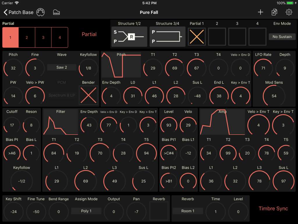 Roland D-10 Editor Screenshot