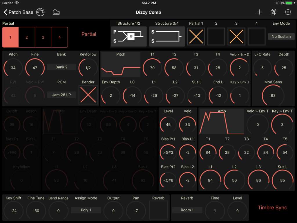 Roland D-10 Editor Screenshot