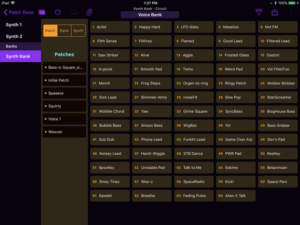 Novation Circuit Editor Screenshot