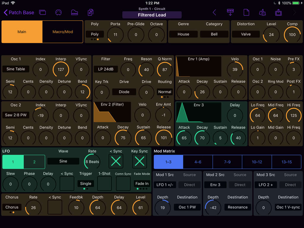 Novation Circuit Editor Screenshot