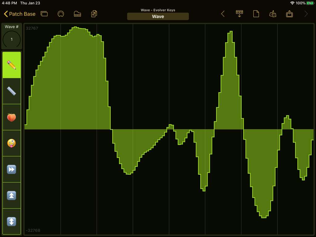 Dave Smith Instruments Evolver Keyboard Editor Screenshot