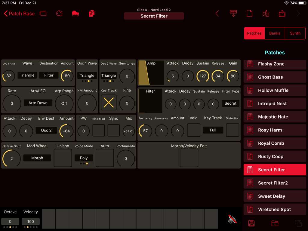 Clavia Nord Lead 2 Editor Screenshot