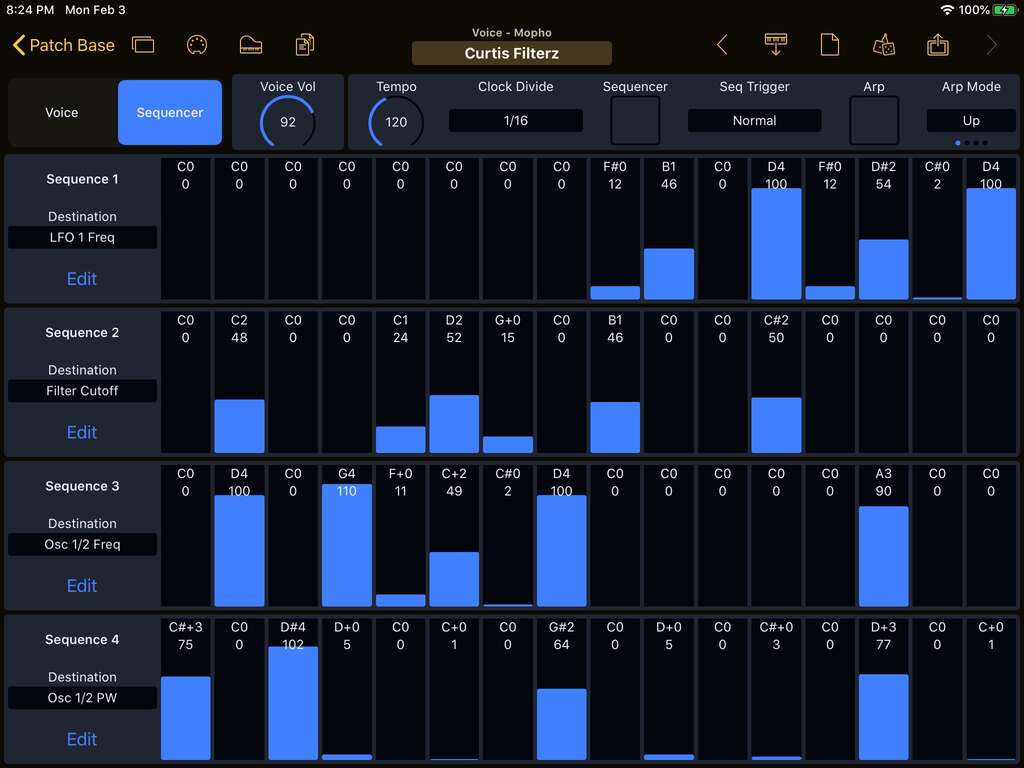 Dave Smith Instruments Mopho Editor Screenshot