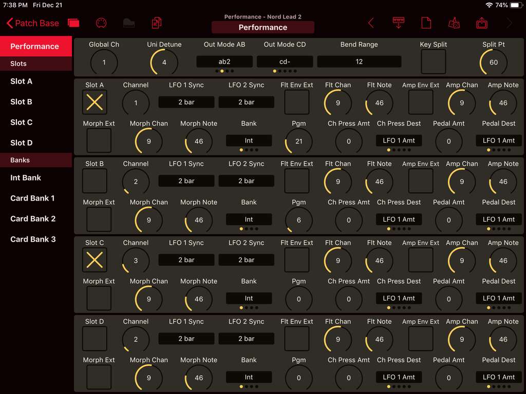 Clavia Nord Lead 2 Editor Screenshot